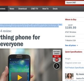 Mixed Reviews for CNET Editorial Reviews 'Reborn as Ads'